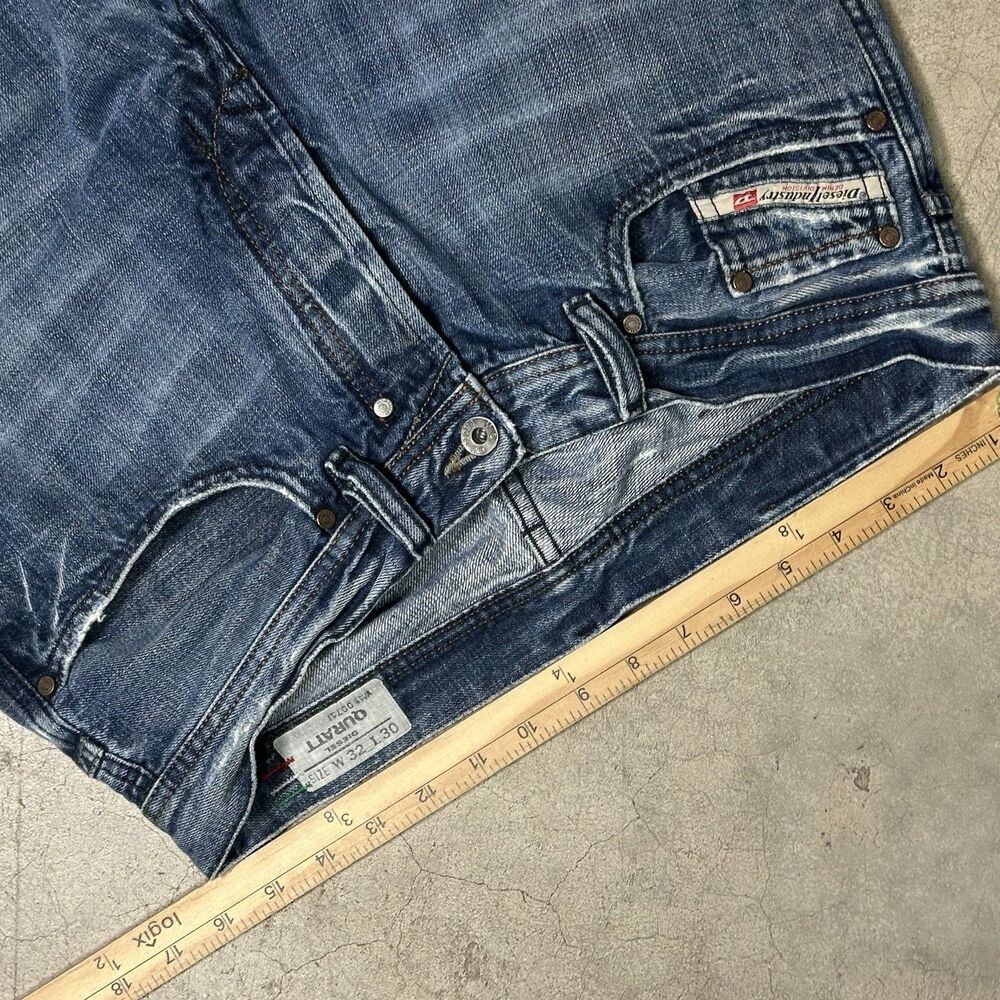 Diesel Quratt Straight Jeans Men's 32x30 Button Fly Relaxed Wide Made In Italy - Picture 9 of 12